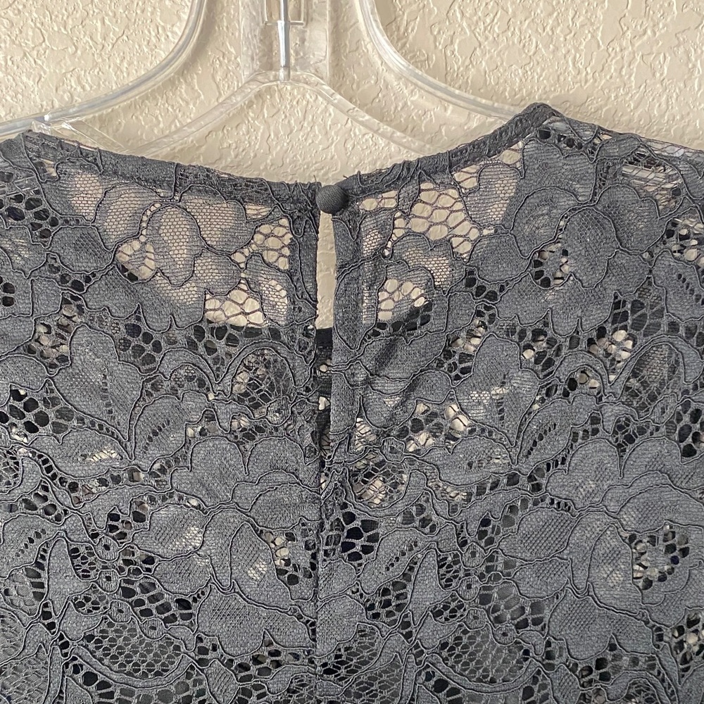 A New Day Black Floral Women's Long Sleeve Midi Lace Dress - (Reduced Price!!!) - Picture 10 of 10